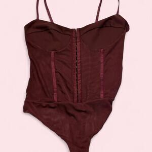 Free people burgundy body suit